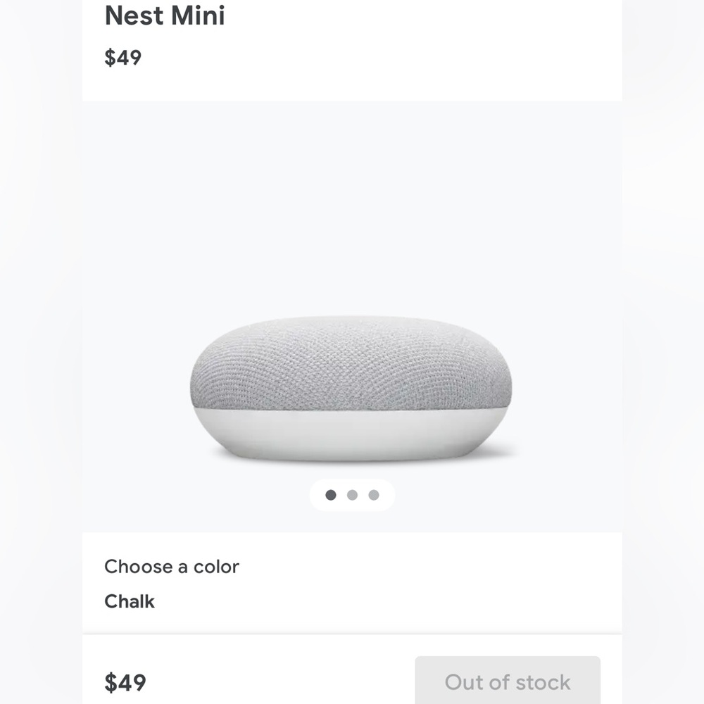 Google Nest Mini 2nd Generation